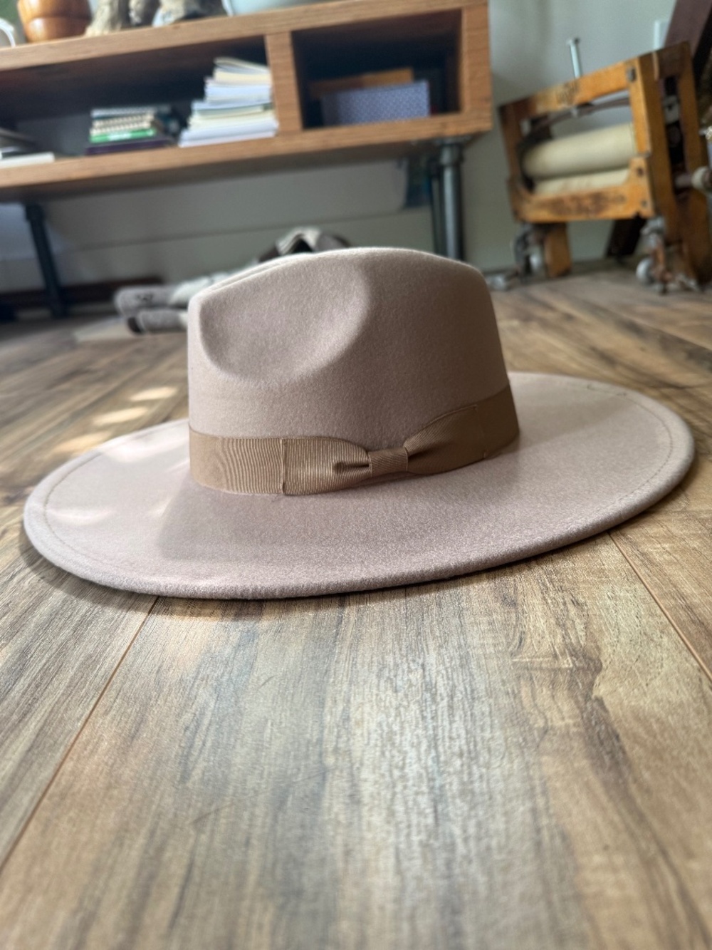Tan Felt Panama Hat